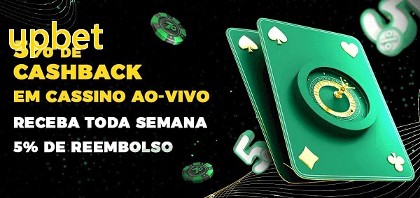 Promoções do cassino ao Vivo upbet